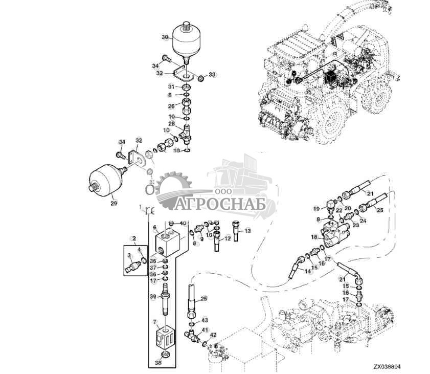 Accumulator (AHC) for IVLOC™, Transmission 